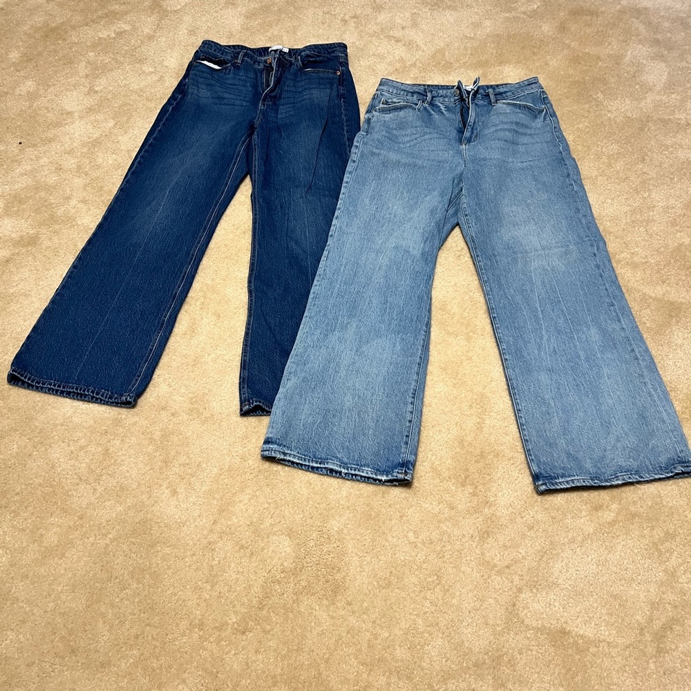 2 for 1 🎉 size 8 LOFT wide leg jeans!